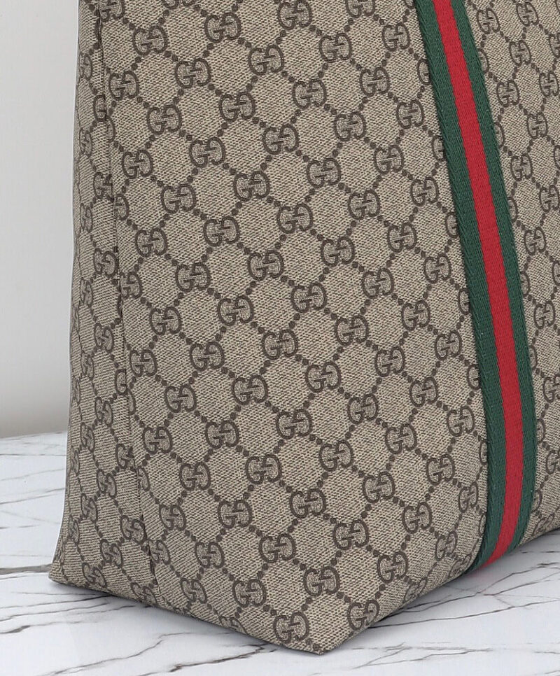 Gucci GG Tender Medium Tote Bag 763287 Dark Coffee